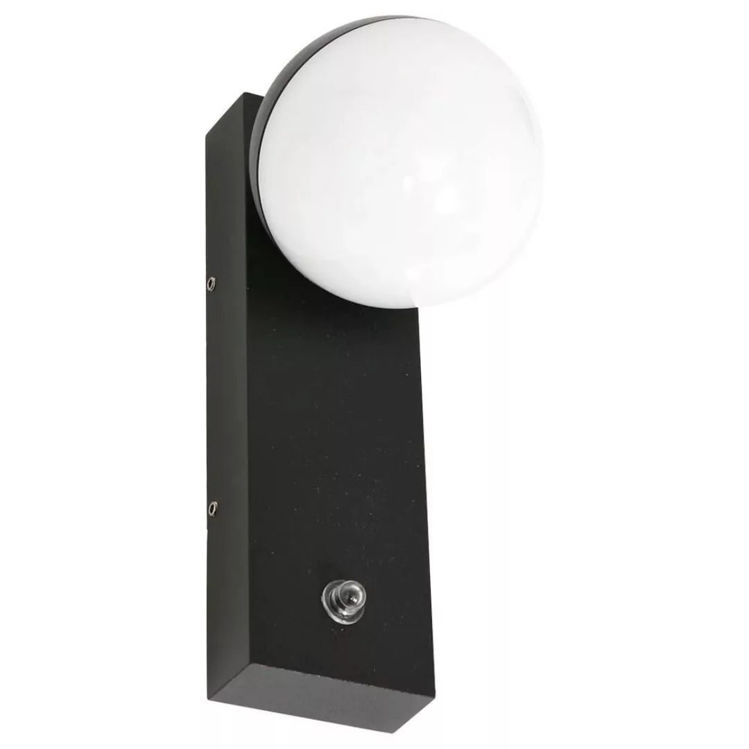 LED Wandleuchte in Schwarz und Weiß 7,5W 700lm IP54 günstig online kaufen
