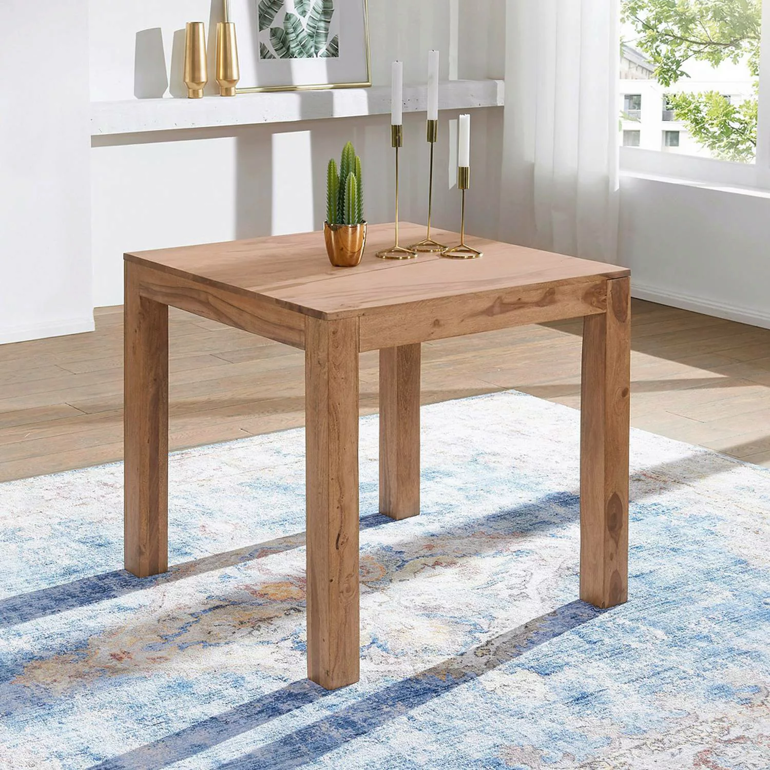 Esstisch Massivholz Akazie Esszimmer-Tisch Holztisch Design Küchentisch Lan günstig online kaufen