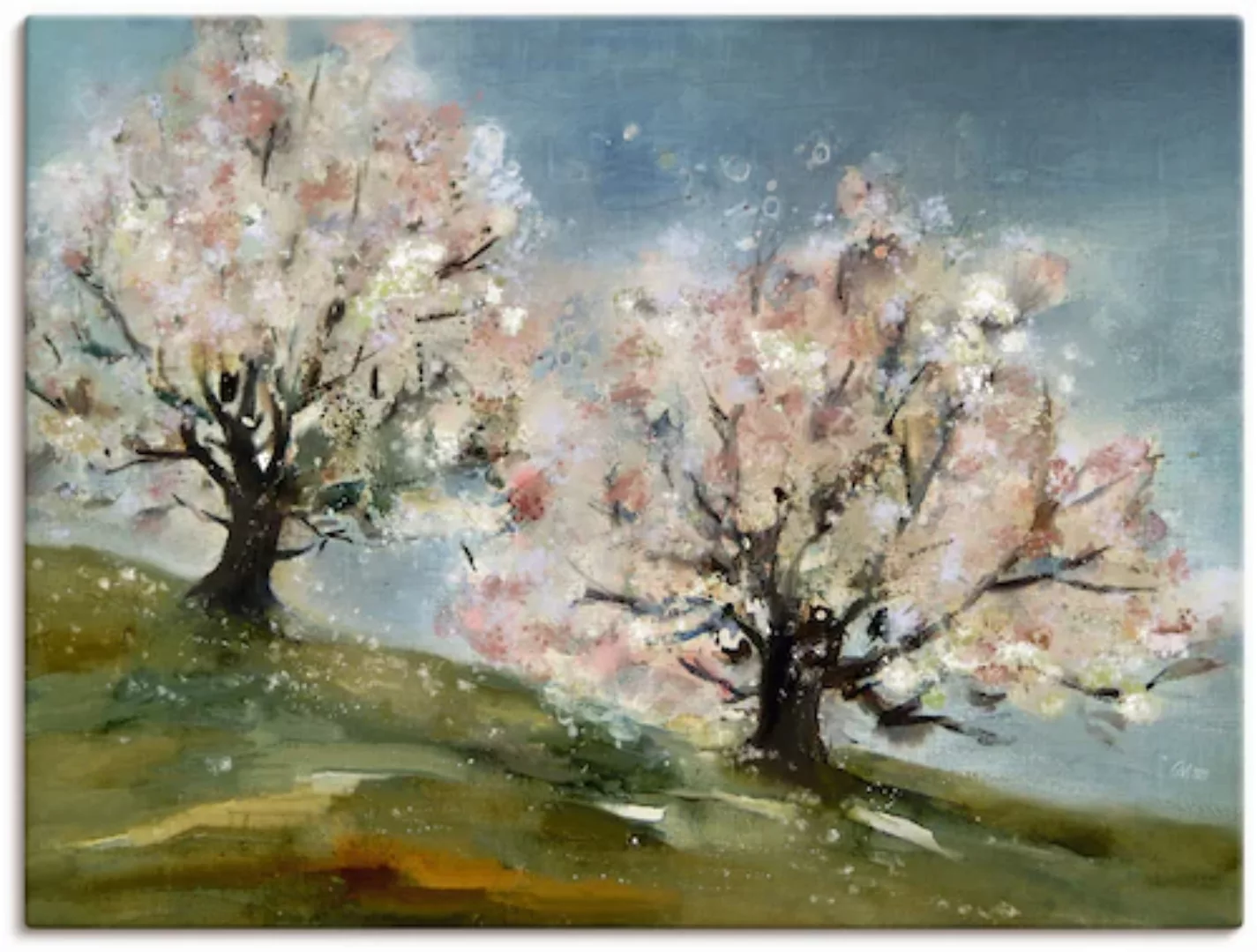 Artland Leinwandbild "Frühling - Obstbaumblüte", Baumbilder, (1 St.) günstig online kaufen