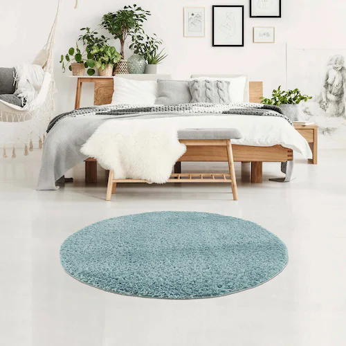 Carpet City Hochflor-Teppich »Pulpy 100«, rund, 30 mm Höhe, besonders weich günstig online kaufen