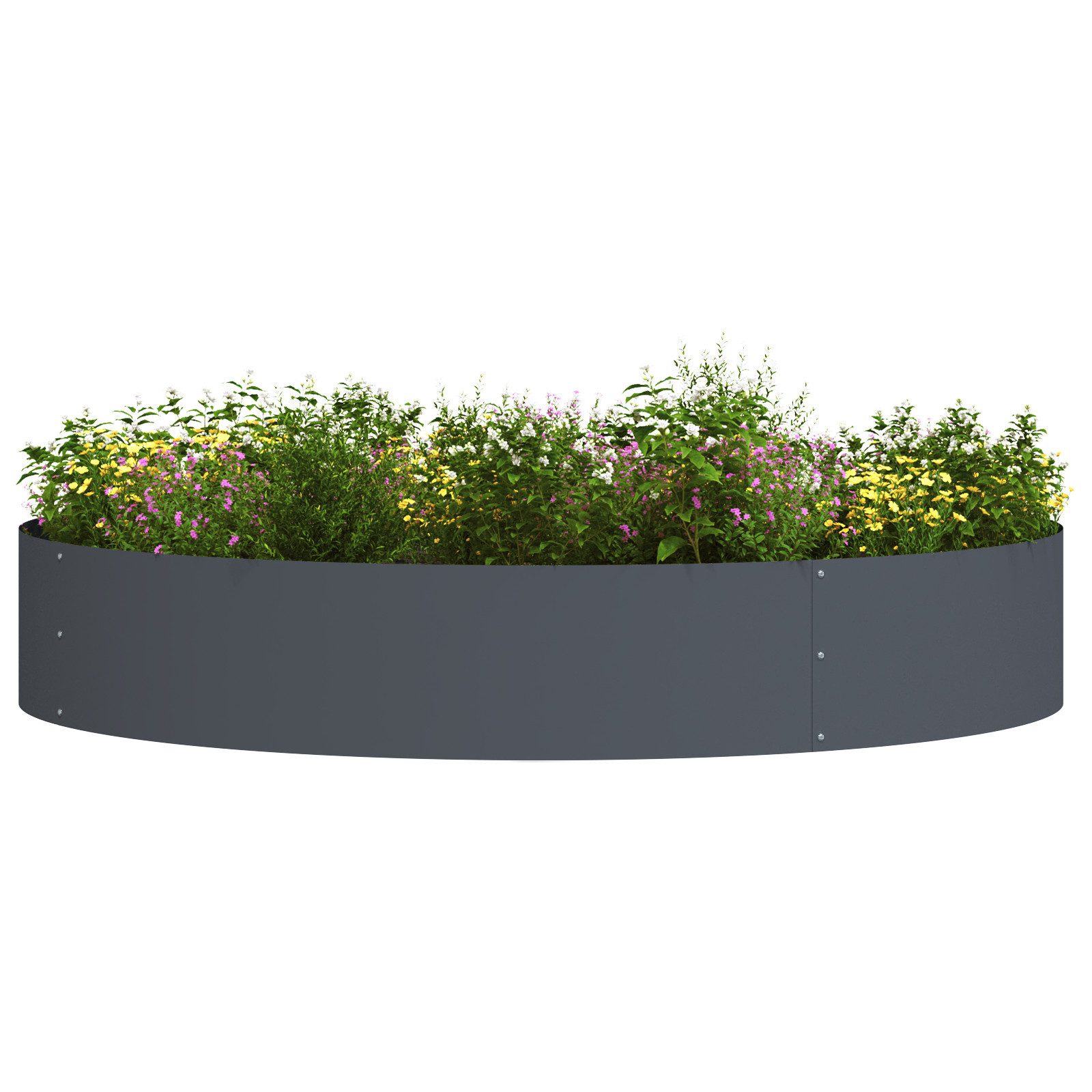 vidaXL Blumentopf Anthrazit Metalltopf Anthrazit Metall günstig online kaufen