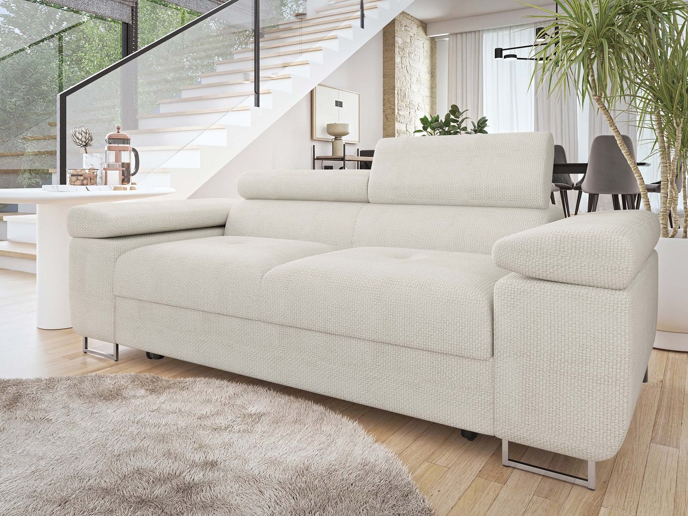 MIRJAN24 Sofa Torezio 2, Einstellbare Kopfstützen, 198x102x70-90 cm günstig online kaufen