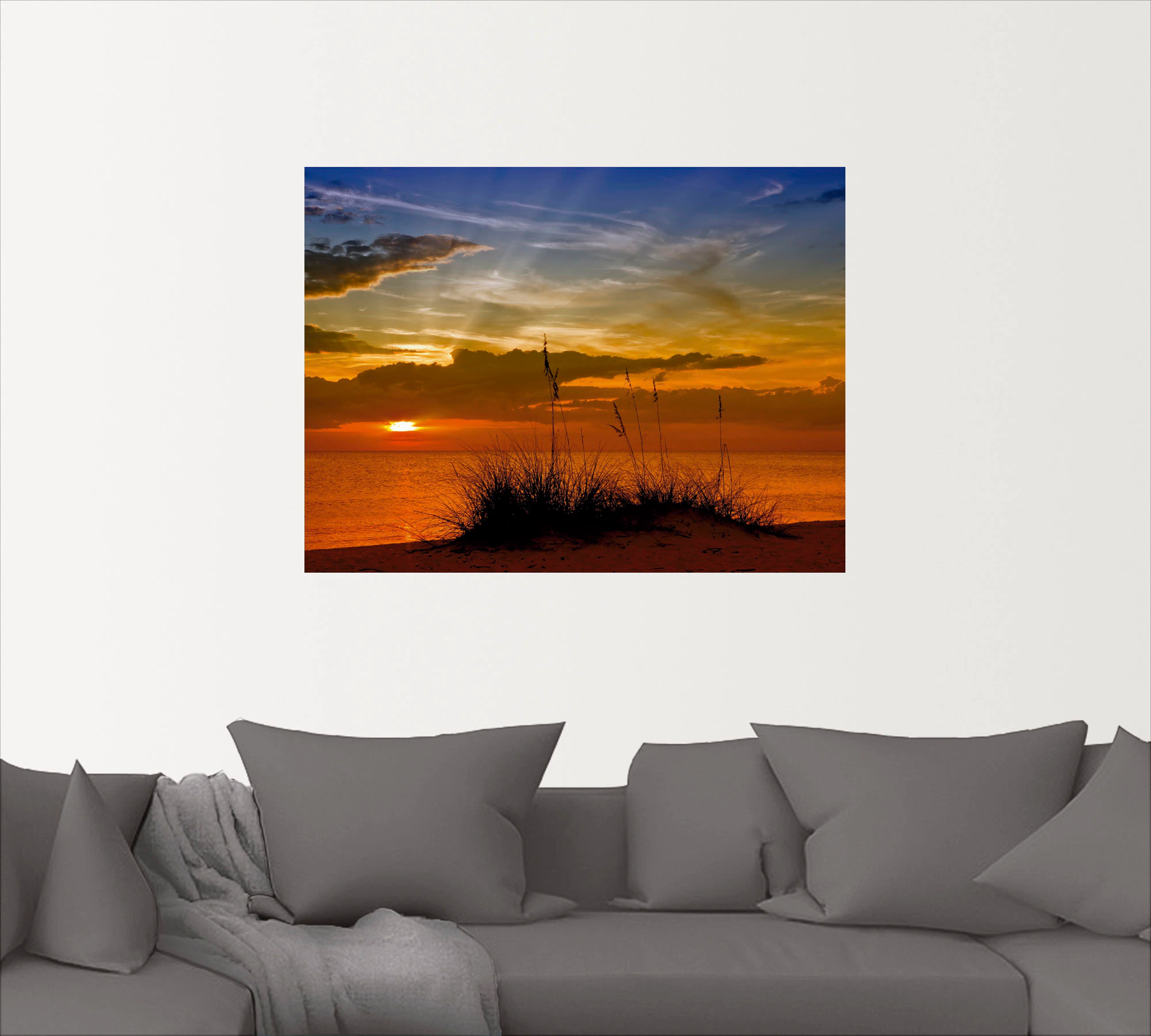 Artland Wandbild "Herrlicher Sonnenuntergang", Sonnenaufgang & -untergang, günstig online kaufen