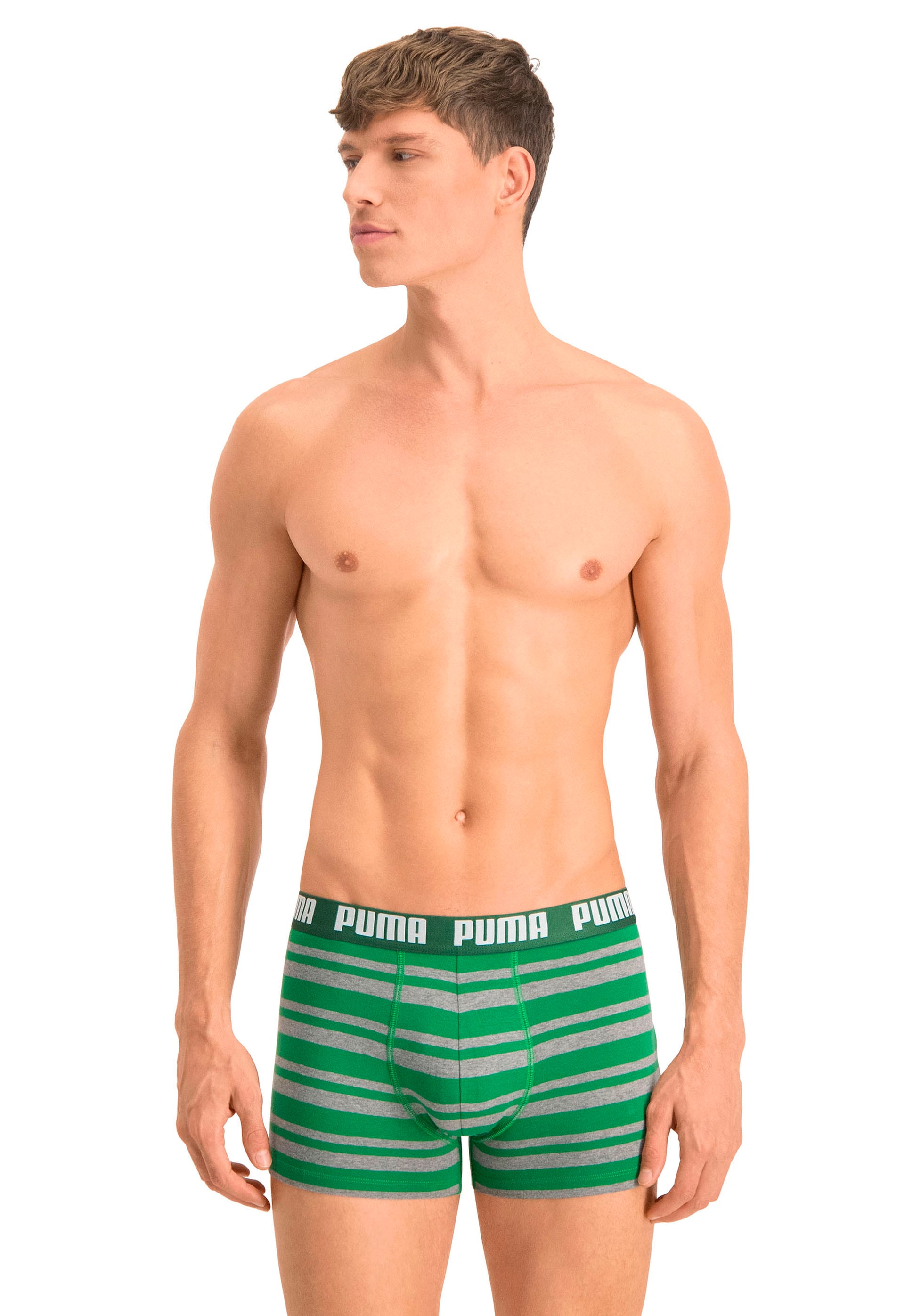 PUMA Boxershorts "PUMA MEN EVERYDAY STRIPED BOXERS 2P", (Packung, 2er Pack) günstig online kaufen