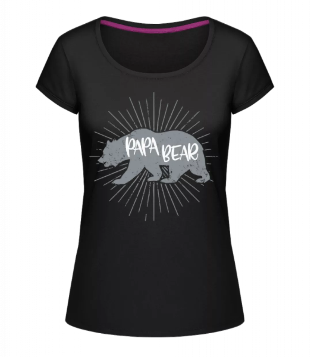 Papa Bear · Frauen T-Shirt U-Ausschnitt günstig online kaufen