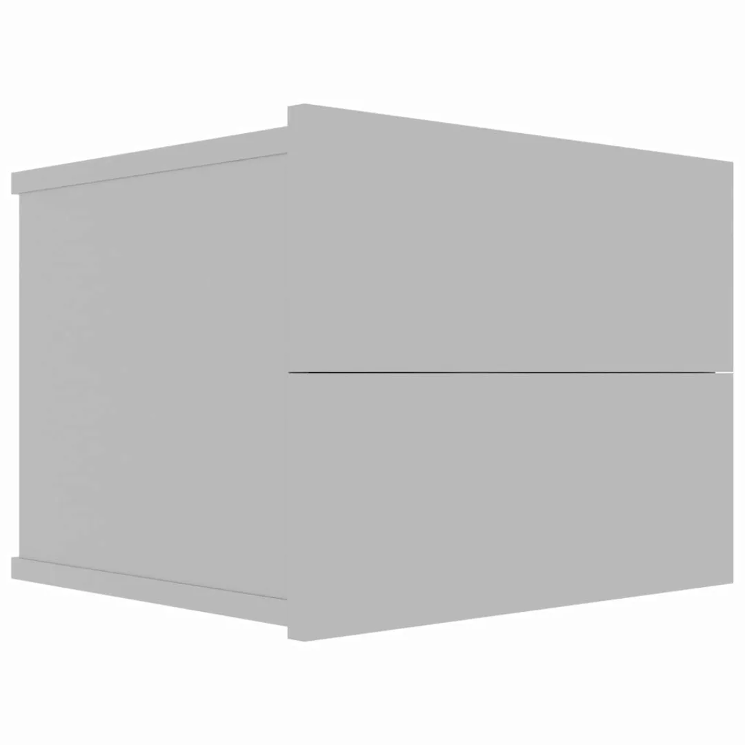Nachttisch Grau 40 X 30 X 30 Cm Spanplatte günstig online kaufen