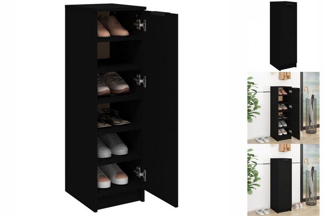 vidaXL Schuhschrank Schuhschrank Schwarz 30x35x100 cm Spanplatte günstig online kaufen