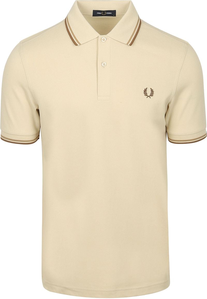 Fred Perry Polo Twin Tipped M3600 Beige - Größe XL günstig online kaufen