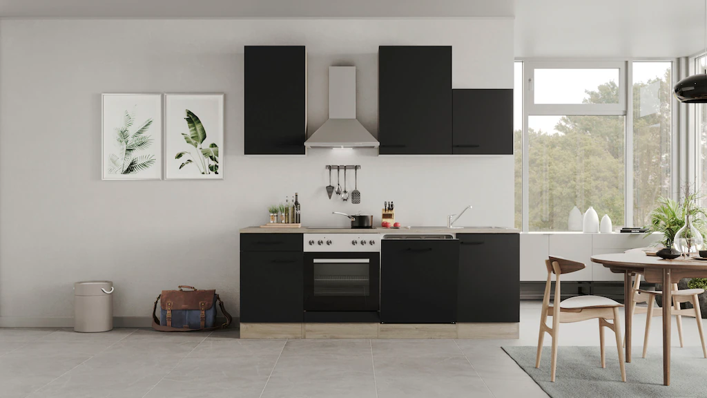 Flex-Well Küchenzeile "Capri", mit und ohne E-Geräten erhältlich, Gesamtbre günstig online kaufen