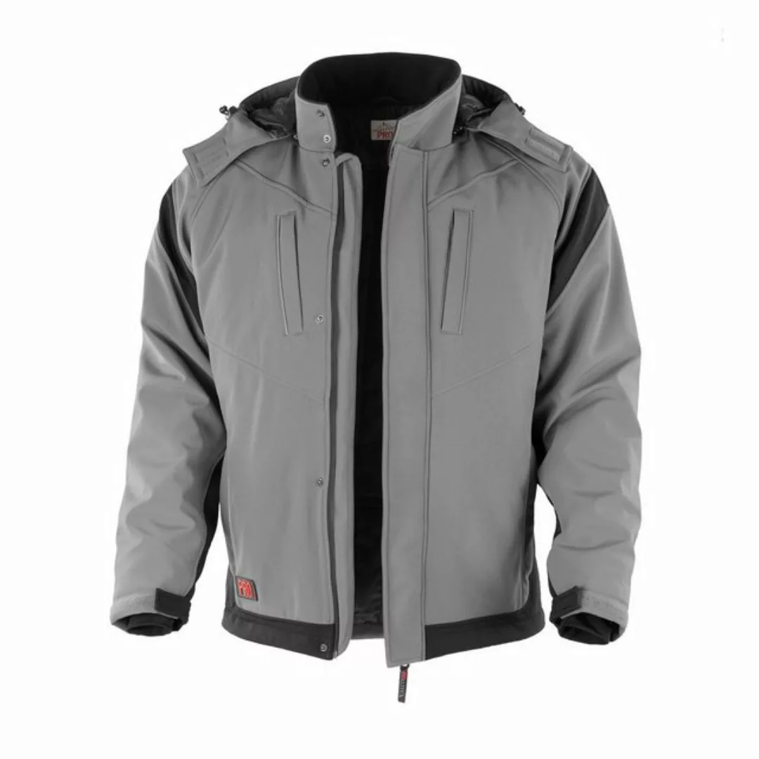 QUALITEX HIGH QUALITY WORKWEAR Winterjacke Softshelljacke "PRO" grau/schwar günstig online kaufen