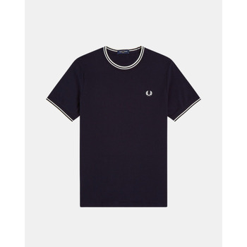 Fred Perry M1588 Twin Tipped T Shirt Schwarz - Größe XXL günstig online kaufen
