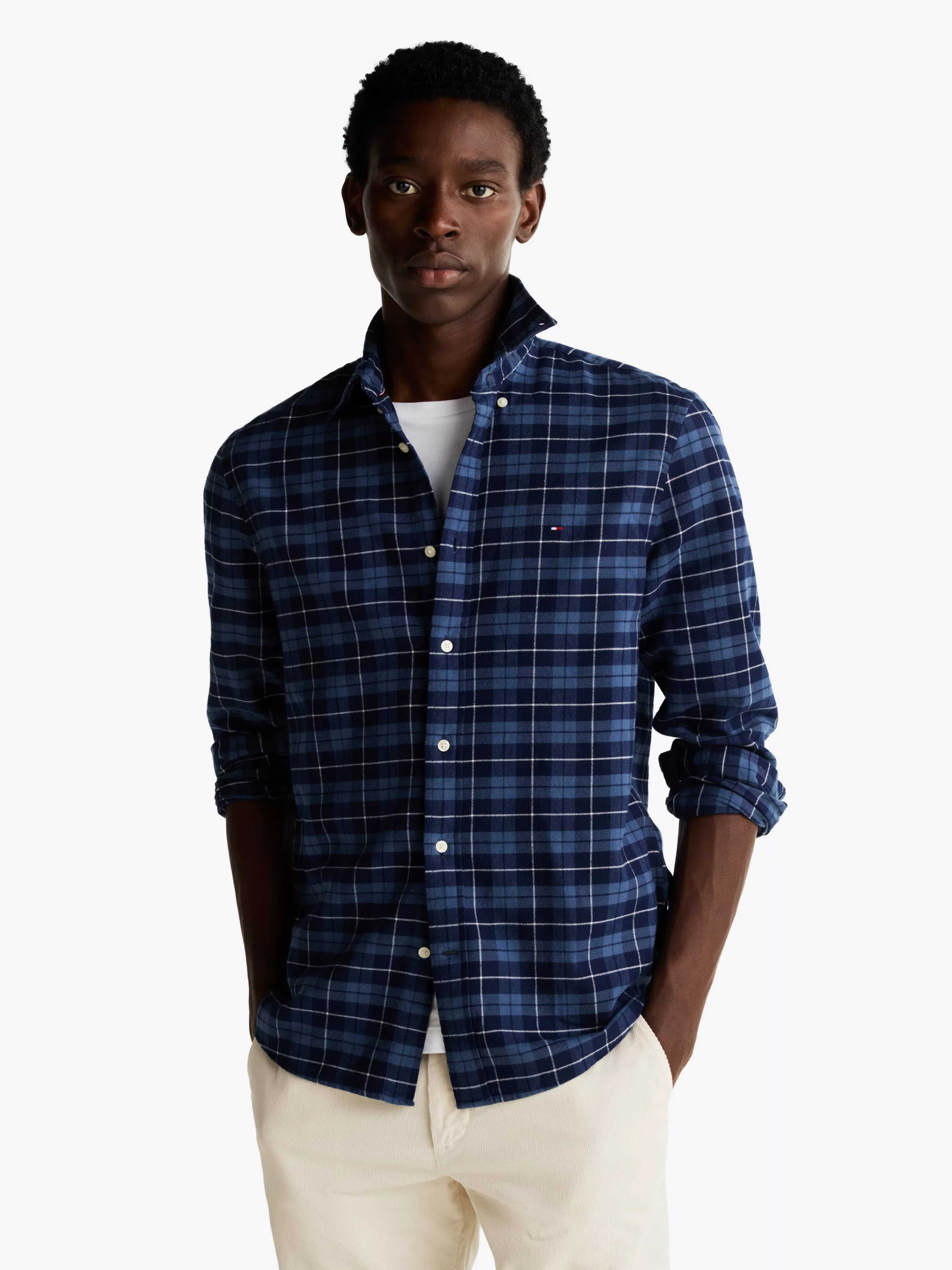 Tommy Hilfiger Langarmhemd BRUSHED EASY CHECK RF SHIRT mehrfarbig kariert günstig online kaufen