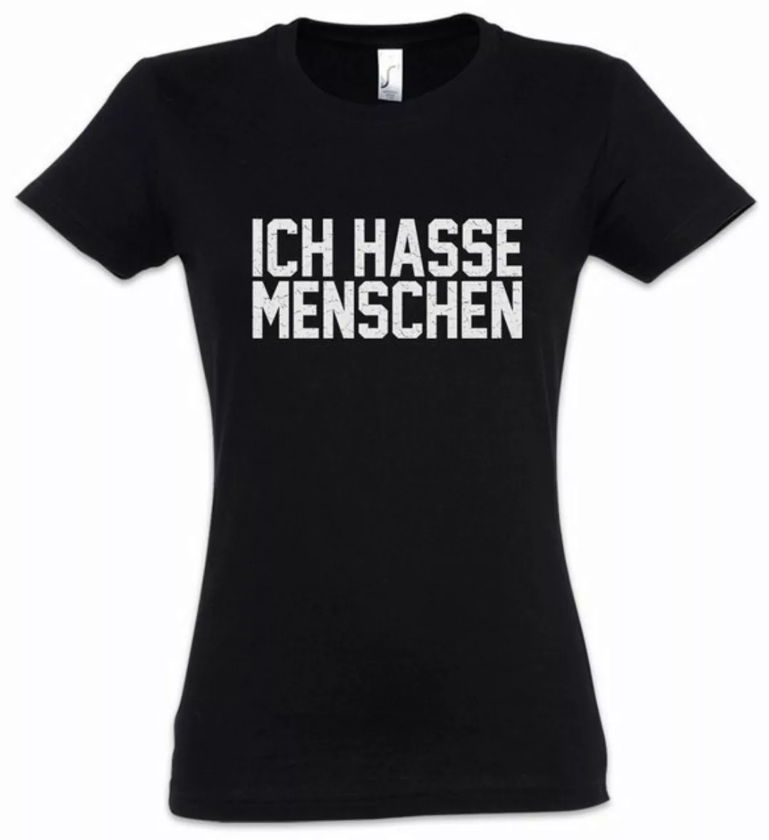 Urban Backwoods Print-Shirt Ich hasse Menschen Damen T-Shirt Misanthrop Nih günstig online kaufen