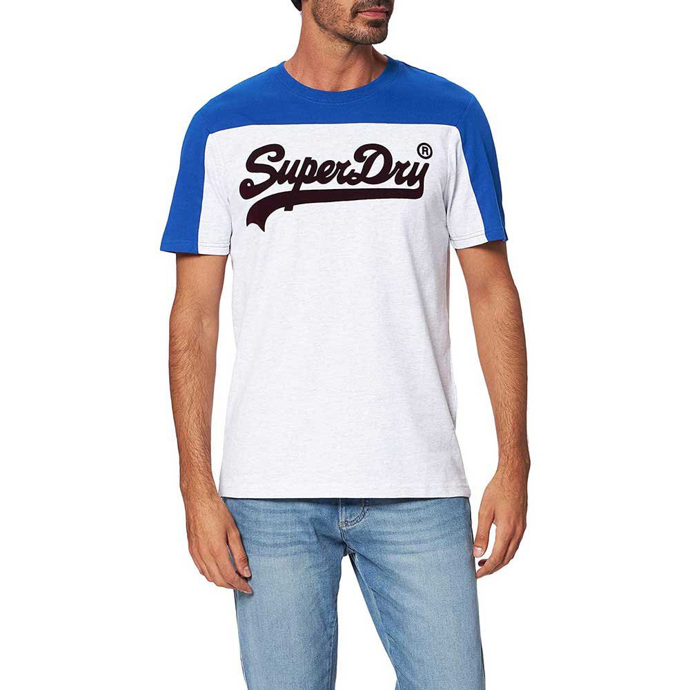 Superdry Vintage Logo Ac Colour Block Mw Kurzarm T-shirt L Glacier Grey Mar günstig online kaufen