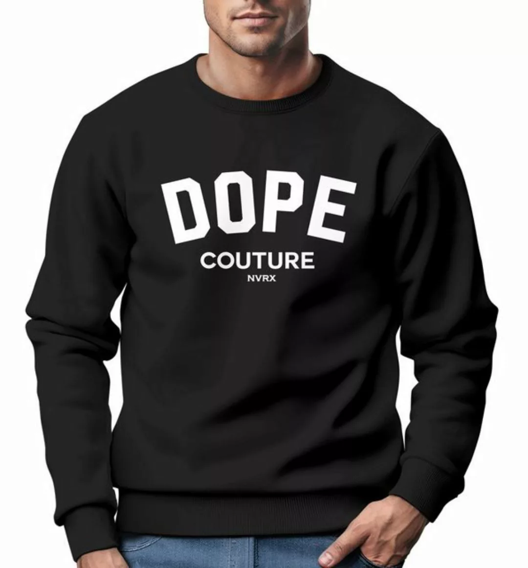 Neverless Sweatshirt Sweatshirt Herren DOPE COUTURE Rundhals-Pullover Never günstig online kaufen