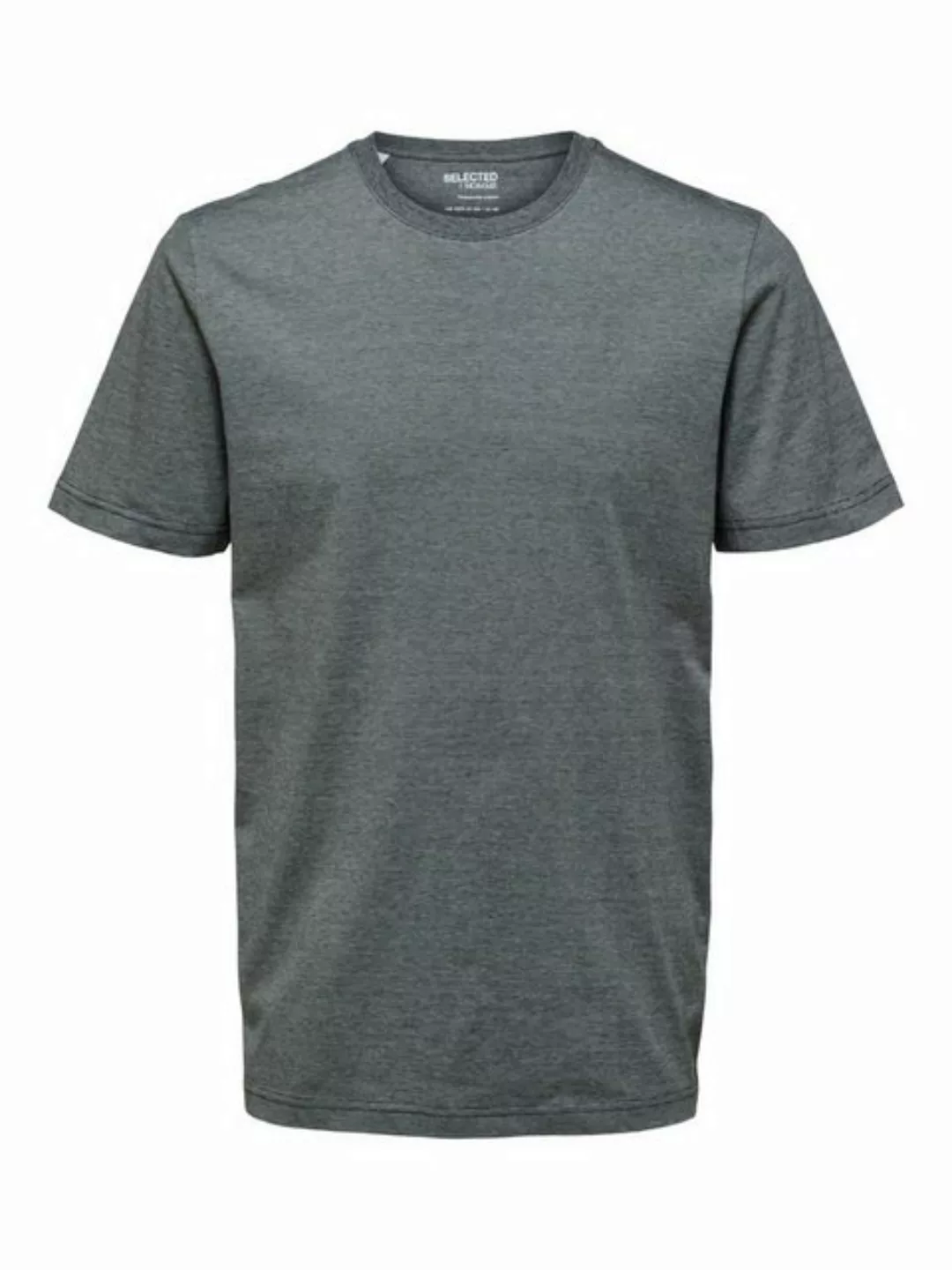 Selected Homme Herren Rundhals T-Shirt SLHNORMAN180 MINI STRIPE - Regular F günstig online kaufen