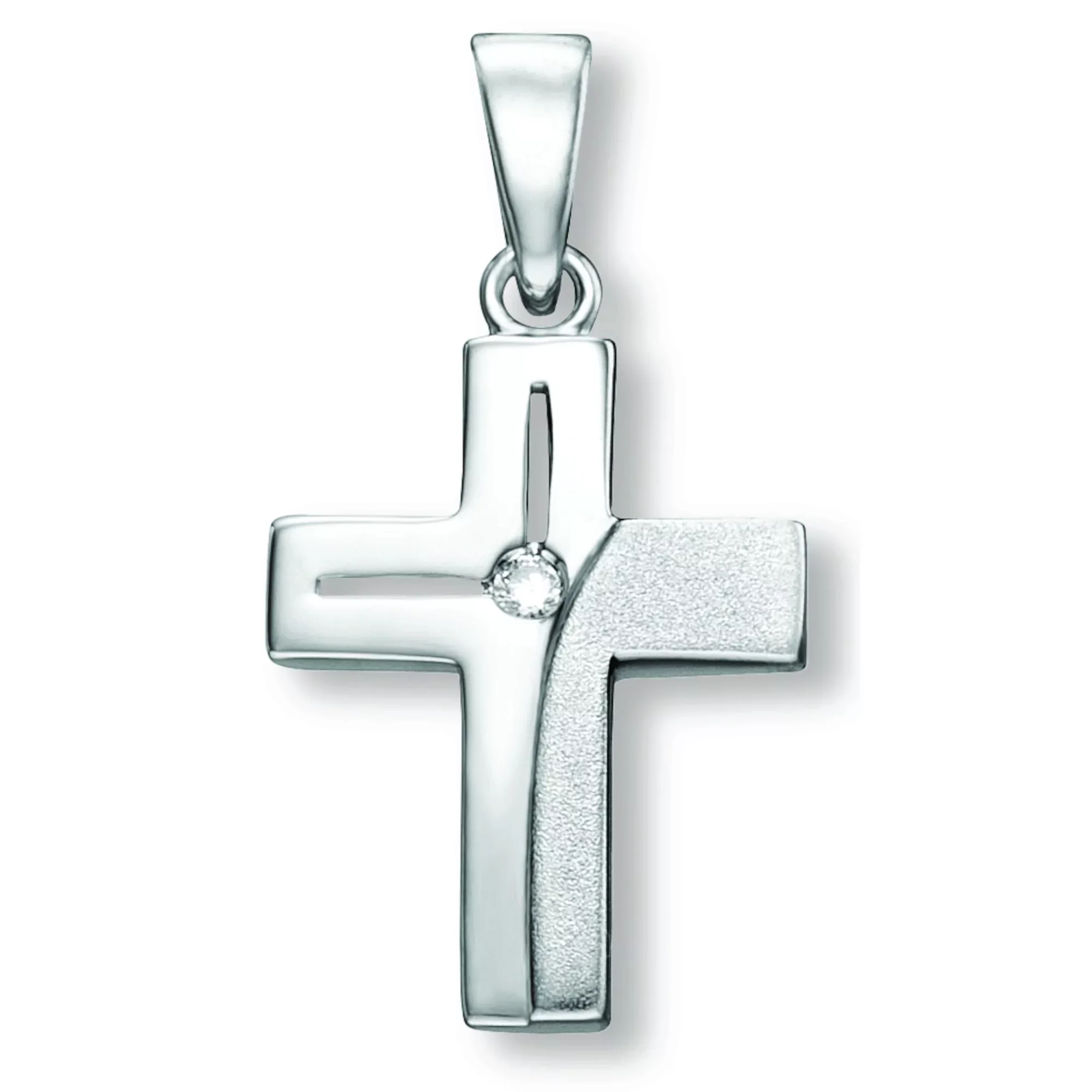 ONE ELEMENT Kettenanhänger "Zirkonia Kreuz Anhänger aus 925 Silber", Damen günstig online kaufen