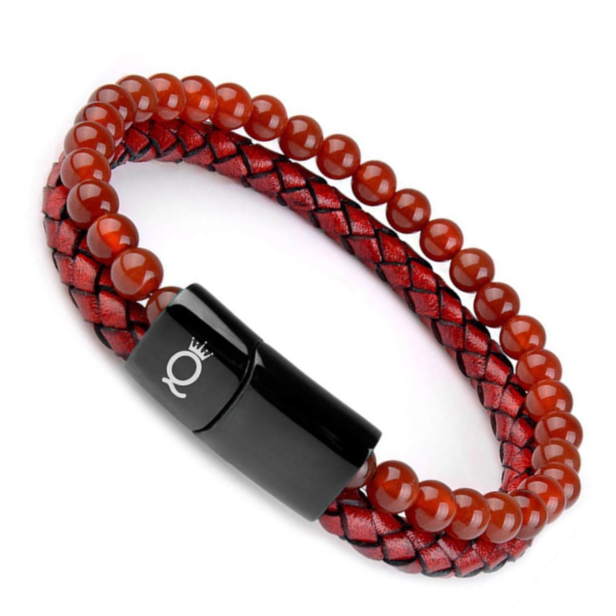 UNIQAL.de Lederarmband Lederarmband Herren "PASSION" Perlenarmband günstig online kaufen