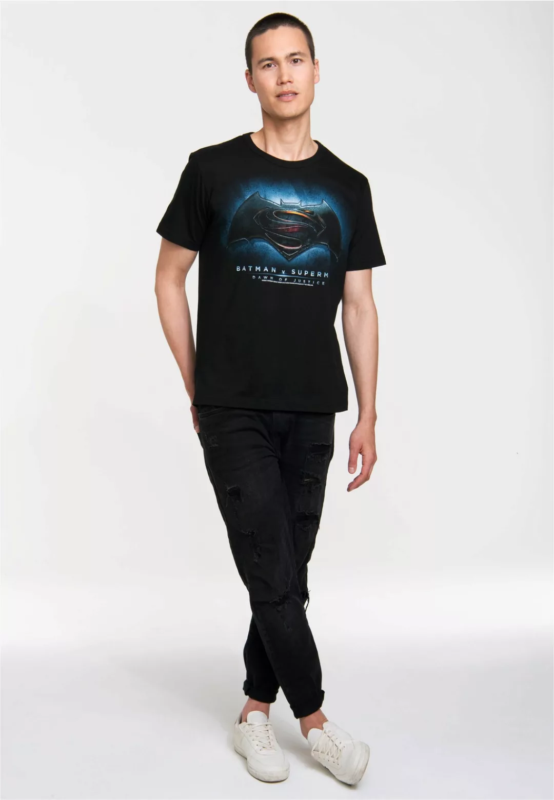 LOGOSHIRT T-Shirt "Batman v Superman - Dawn of Justice", mit coolem Frontdr günstig online kaufen