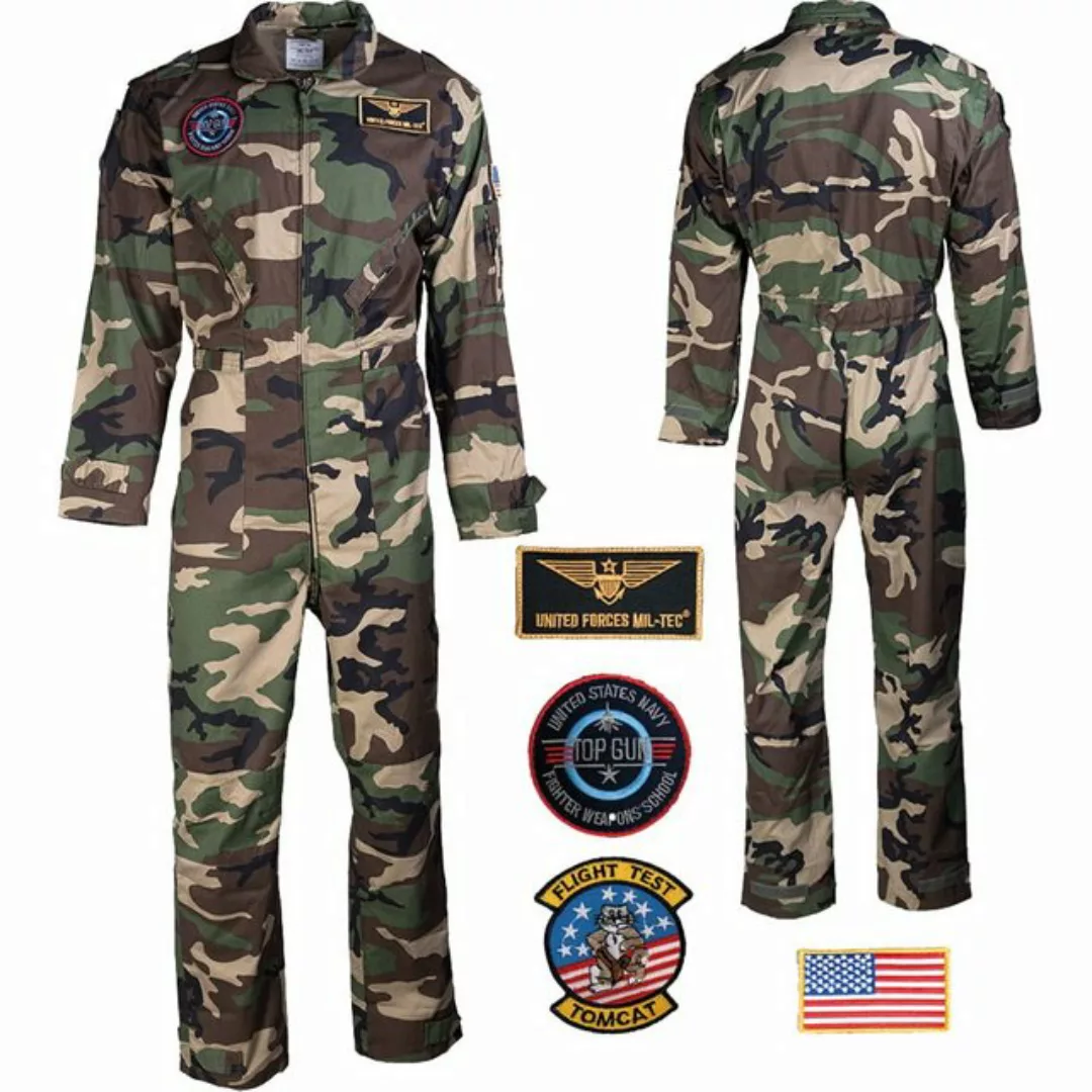 Mil-Tec Overall US Army Fliegerkombi mit Abzeichen günstig online kaufen