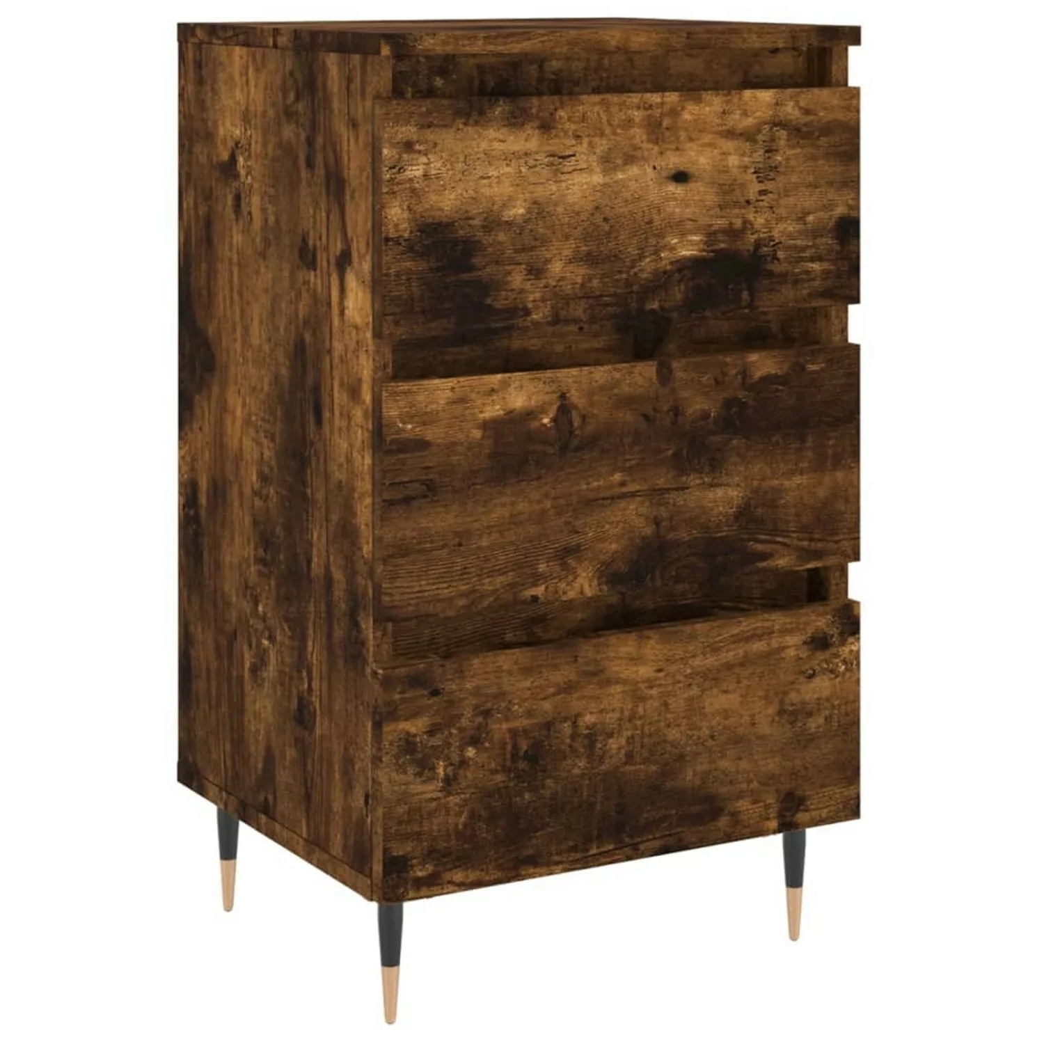 vidaXL Nachttisch Räuchereiche 40x35x69 cm Holzwerkstoff Modell 3 günstig online kaufen