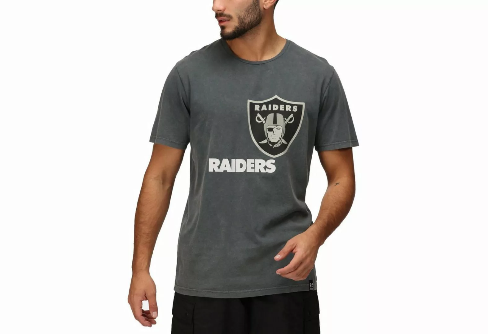 Recovered Print-Shirt Re:Covered CHROME Las Vegas Raiders washed günstig online kaufen