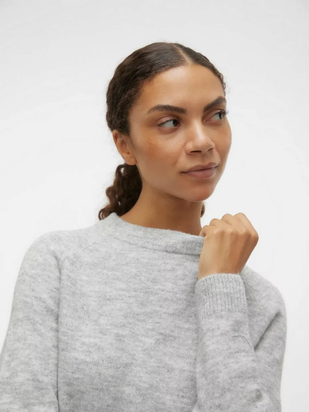 Vero Moda Rundhalspullover VMFILUCA LS O-NECK PULLOVER GA NOOS günstig online kaufen