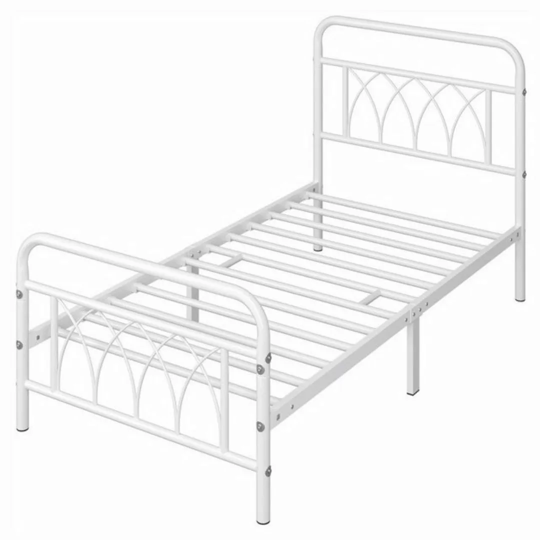 Yaheetech Metallbett, Bettrahmen Vintage mit Lattenrost, Einzelbett/ Doppel günstig online kaufen