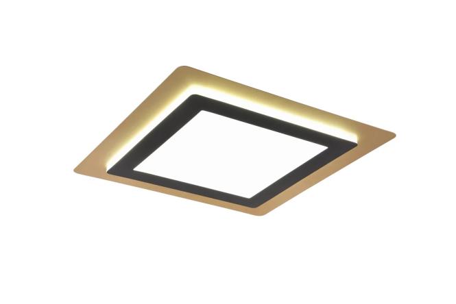 LED-Deckenleuchte Weiß Matt / Nickel 1 Stück Metall Schwarz, Gelb günstig online kaufen