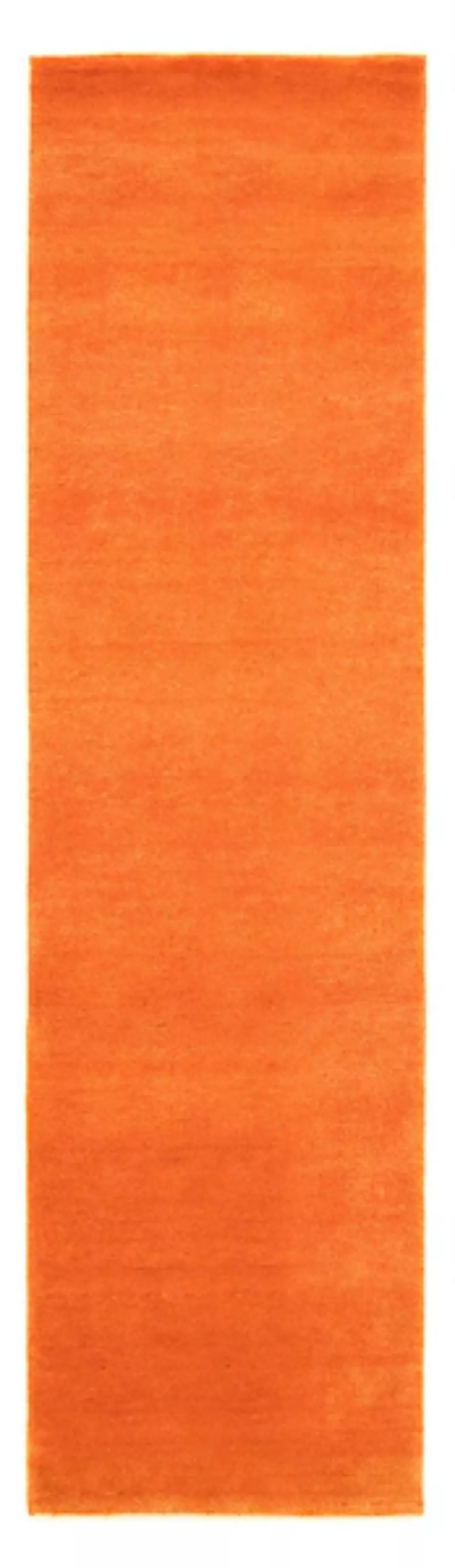 morgenland Wollteppich »Einfarbig Arancione 200 x 80 cm«, rechteckig günstig online kaufen