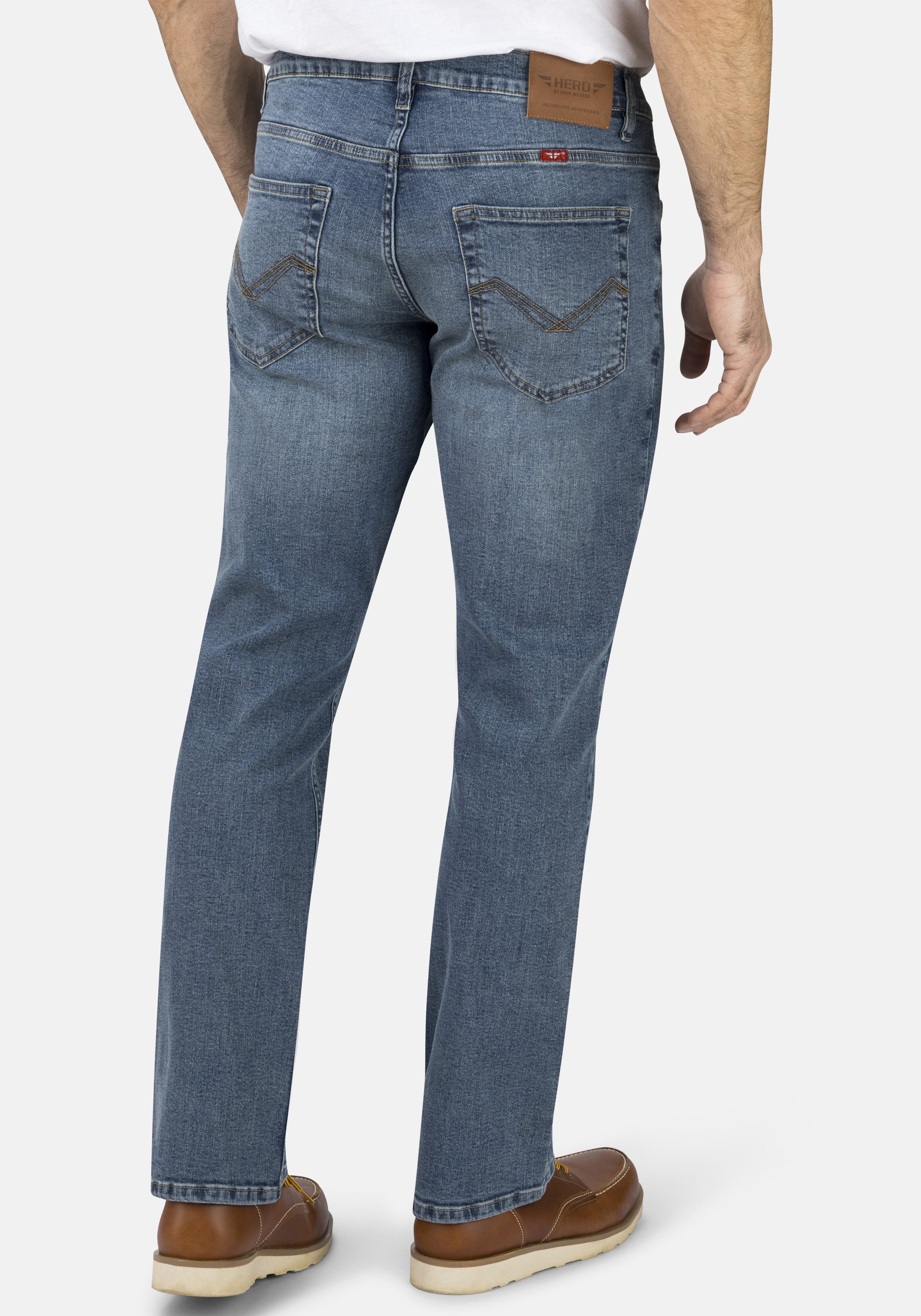 HERO by John Medoox 5-Pocket-Jeans "Phoenix Denim Big Straight Cut Stretch" günstig online kaufen