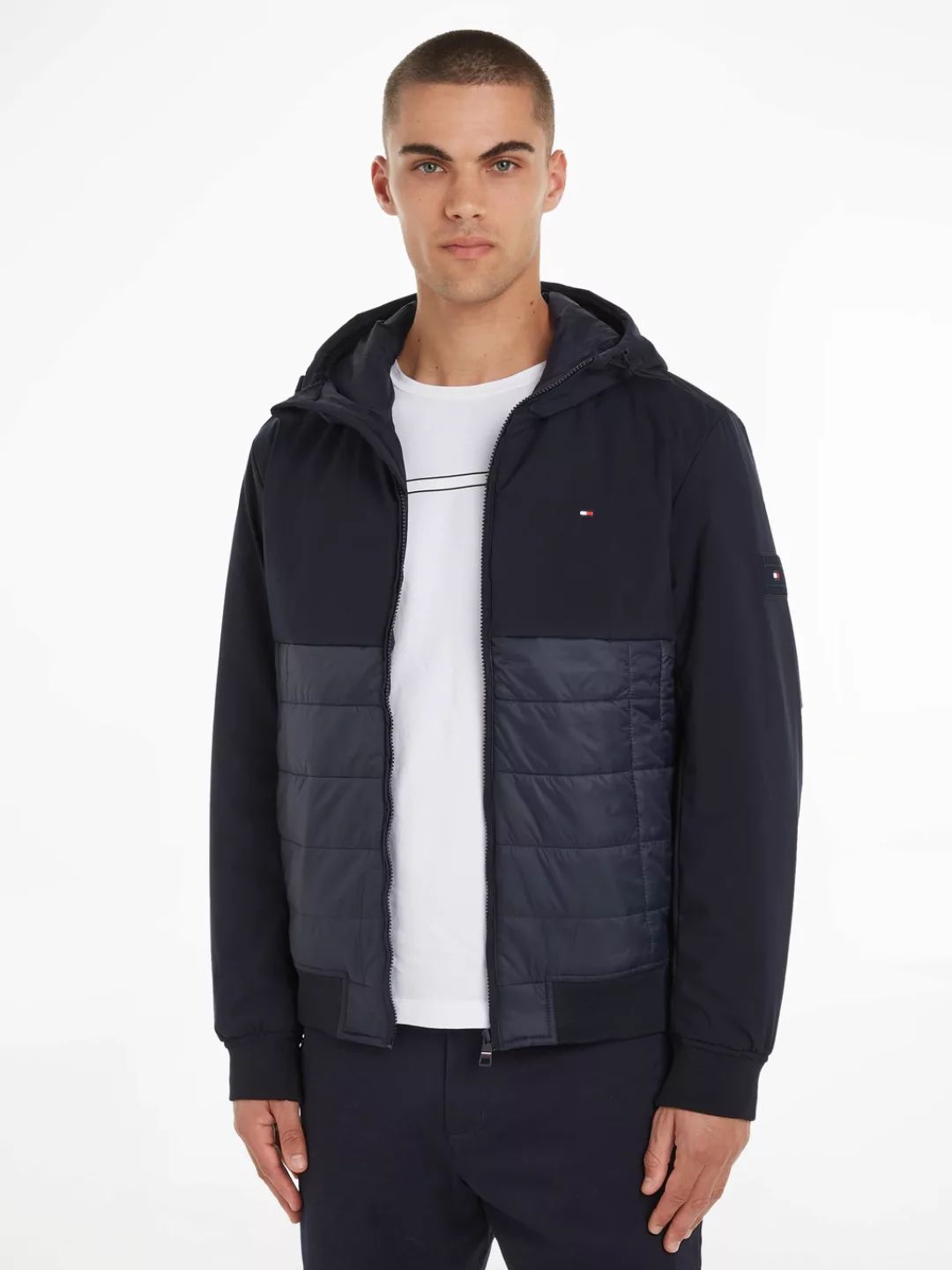 Tommy Hilfiger Steppjacke "CL MIX MEDIA HOODED JACKET" günstig online kaufen