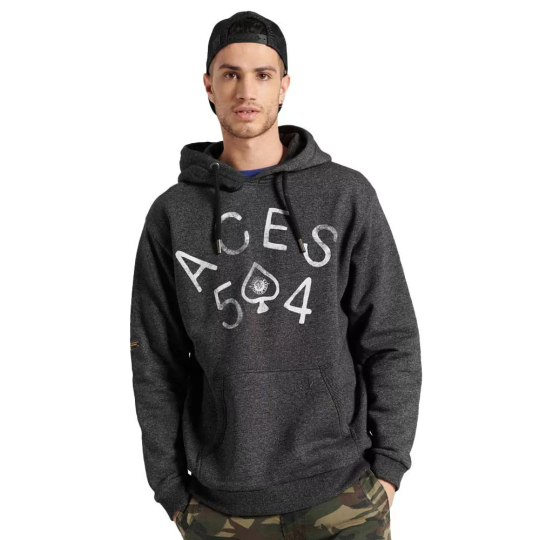 Superdry Military Non Brand Graphic Sweatshirt M Black Grit günstig online kaufen