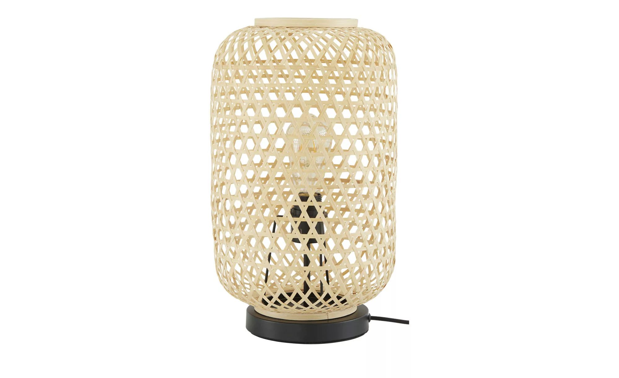 SCHÖNER WOHNEN Tischleuchte, 1-flammig, Bambus natur - braun - 39,5 cm - La günstig online kaufen