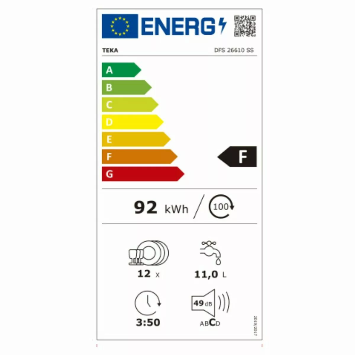 Geschirrspüler Teka Dfs26610  Edelstahl (60 Cm) günstig online kaufen