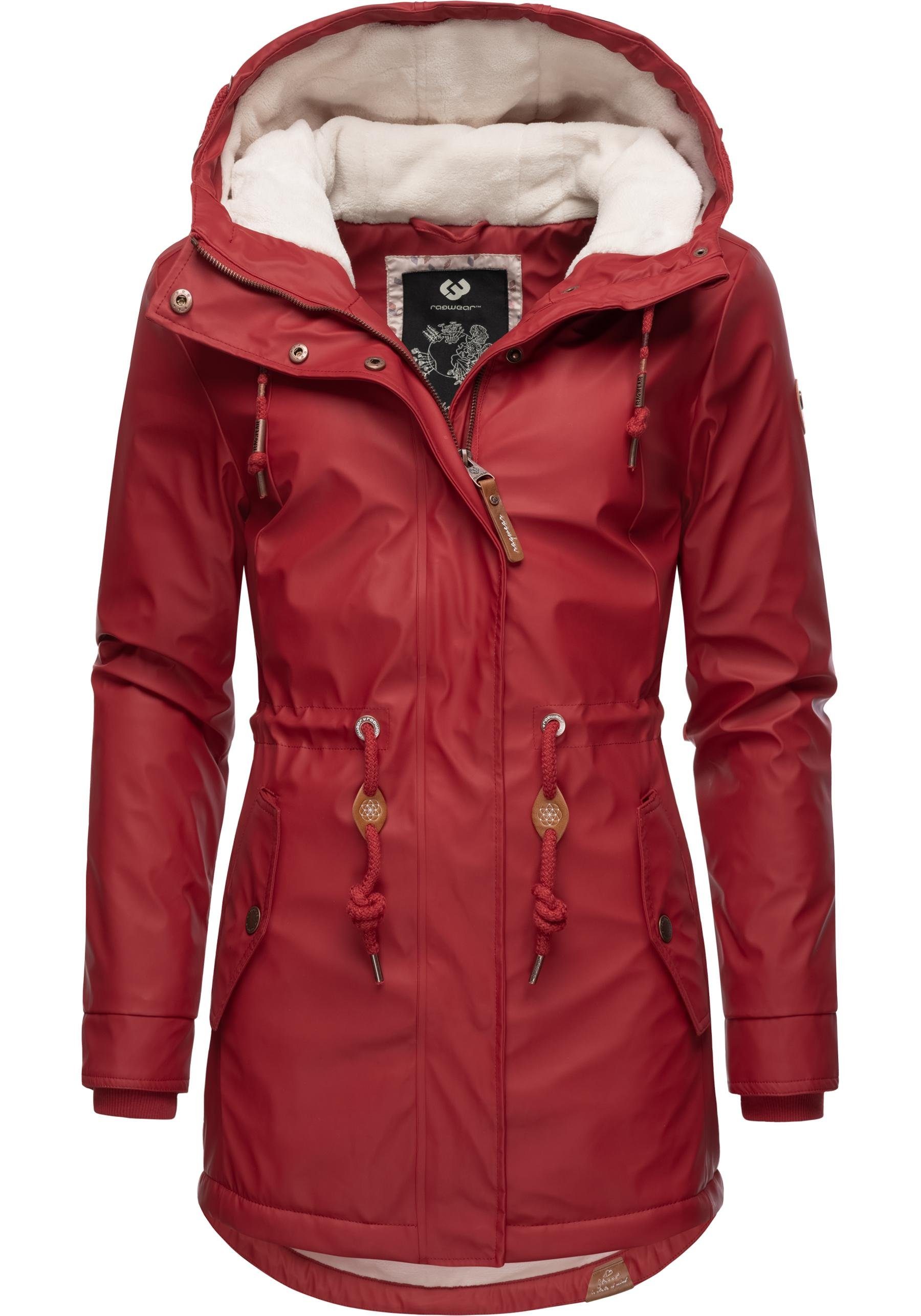 Ragwear Regenmantel "Monadis Rainy Intl.", modischer Regenparka mit kuschli günstig online kaufen