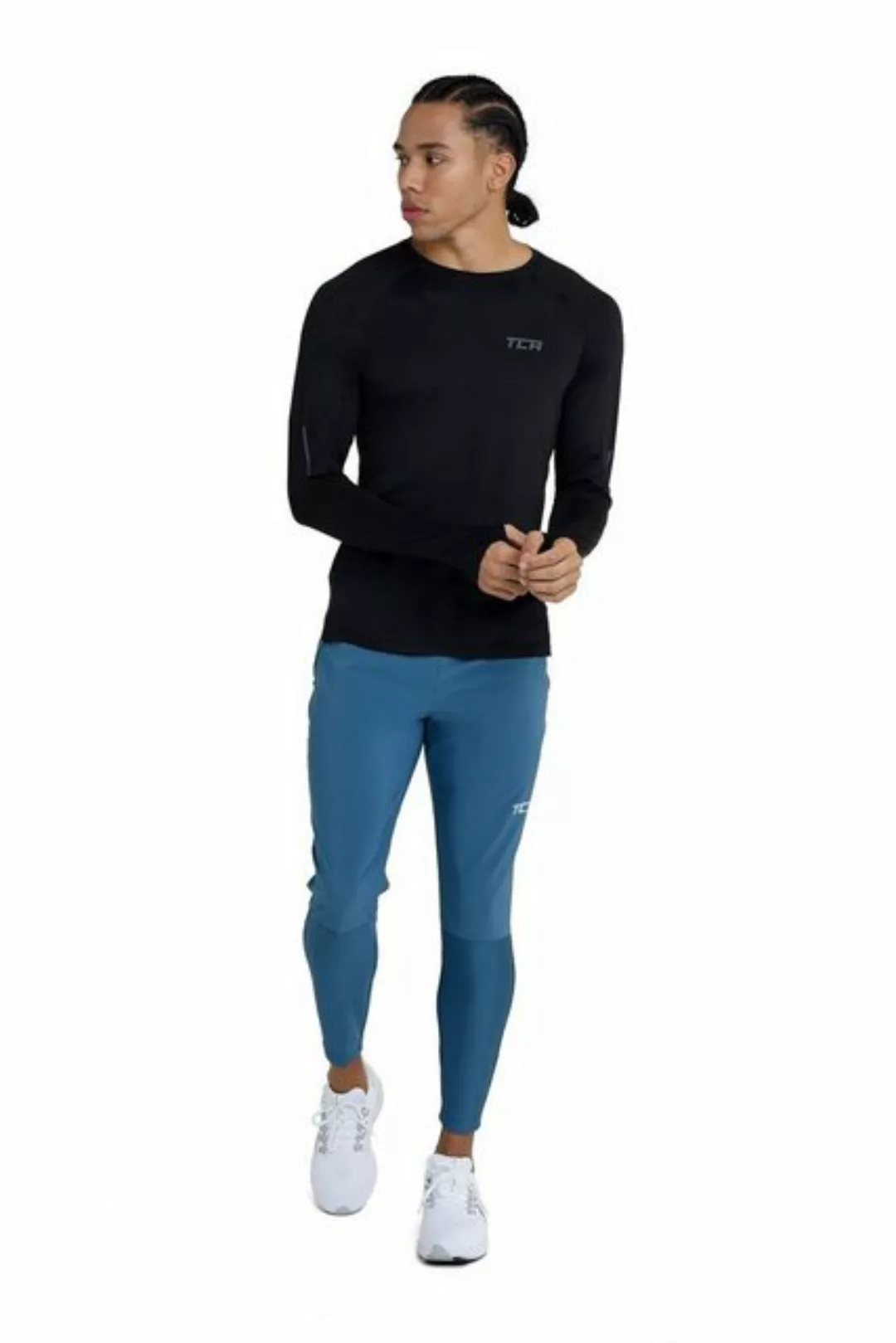 TCA Laufhose TCA Herren Jogginghose mit Reißverschlusstaschen - Blau, XL (1 günstig online kaufen