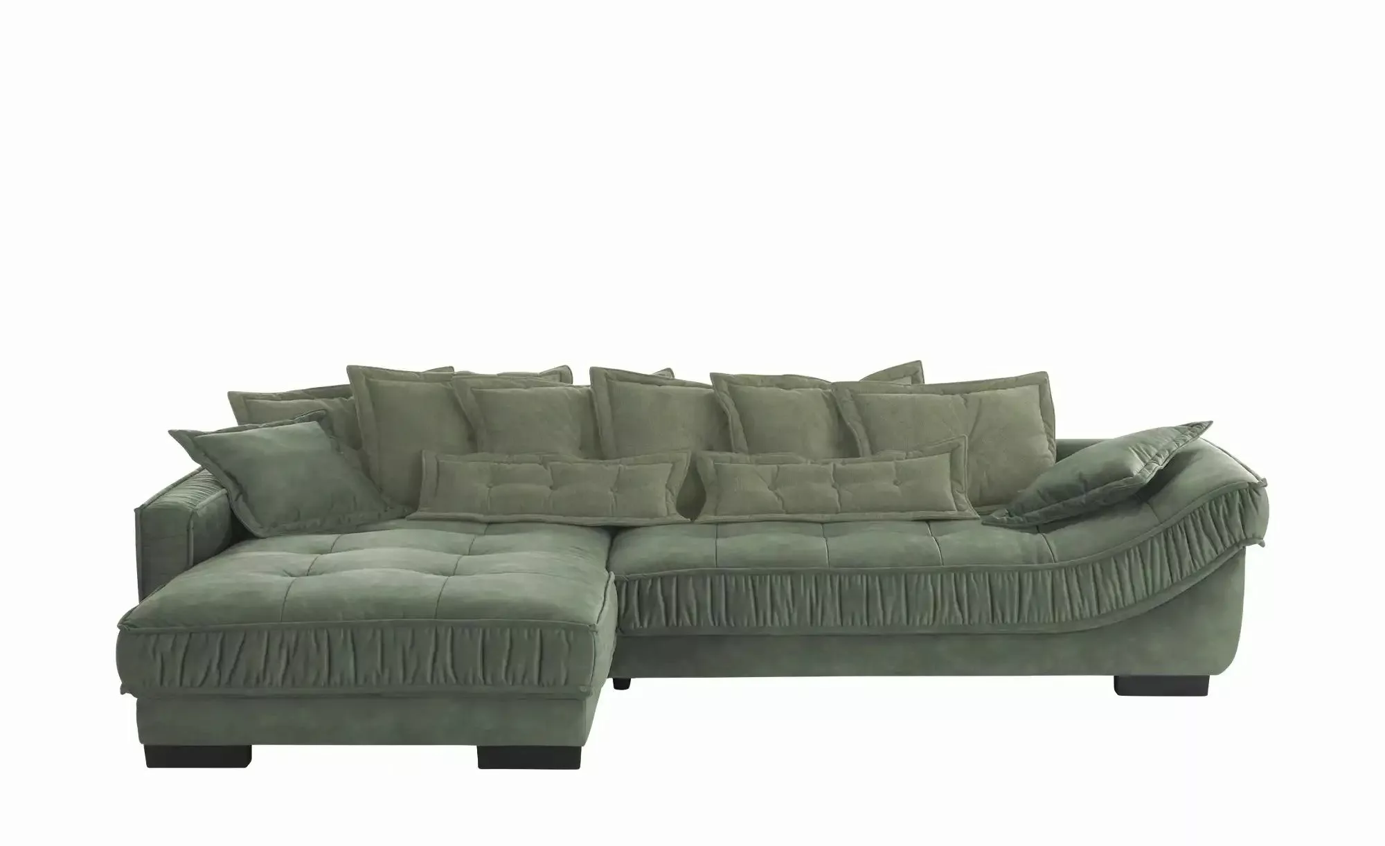 pop Ecksofa Zweifarbig Diwan III ¦ grün ¦ Maße (cm): B: 333 H: 90 T: 202.0 günstig online kaufen