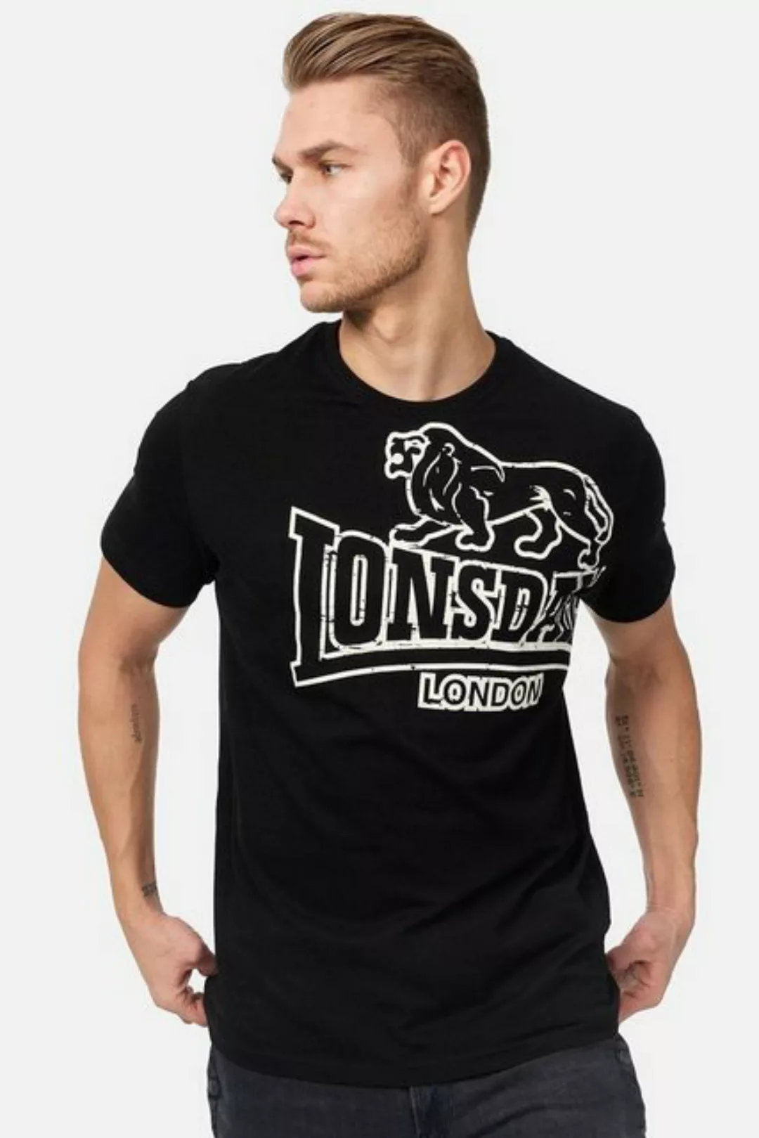 Lonsdale T-Shirt Lonsdale Herren T-Shirt Langsett günstig online kaufen