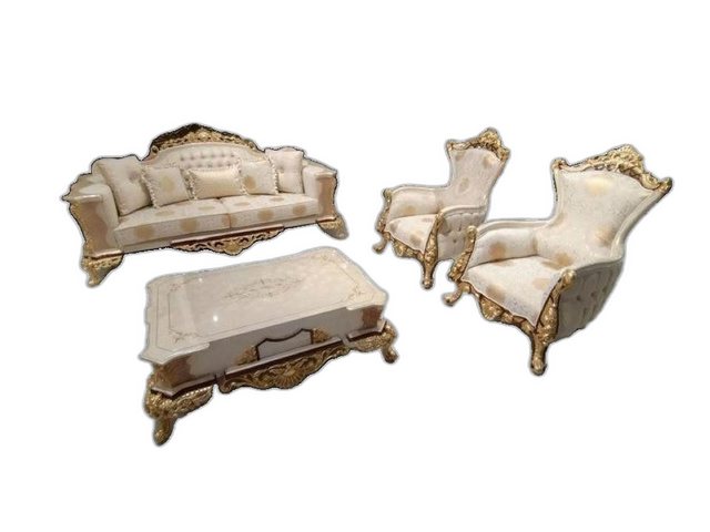 Xlmoebel Sofa Sitzgruppe 3311 Platz Wohnzimmer Set Chesterfield Stuhl Stoff günstig online kaufen