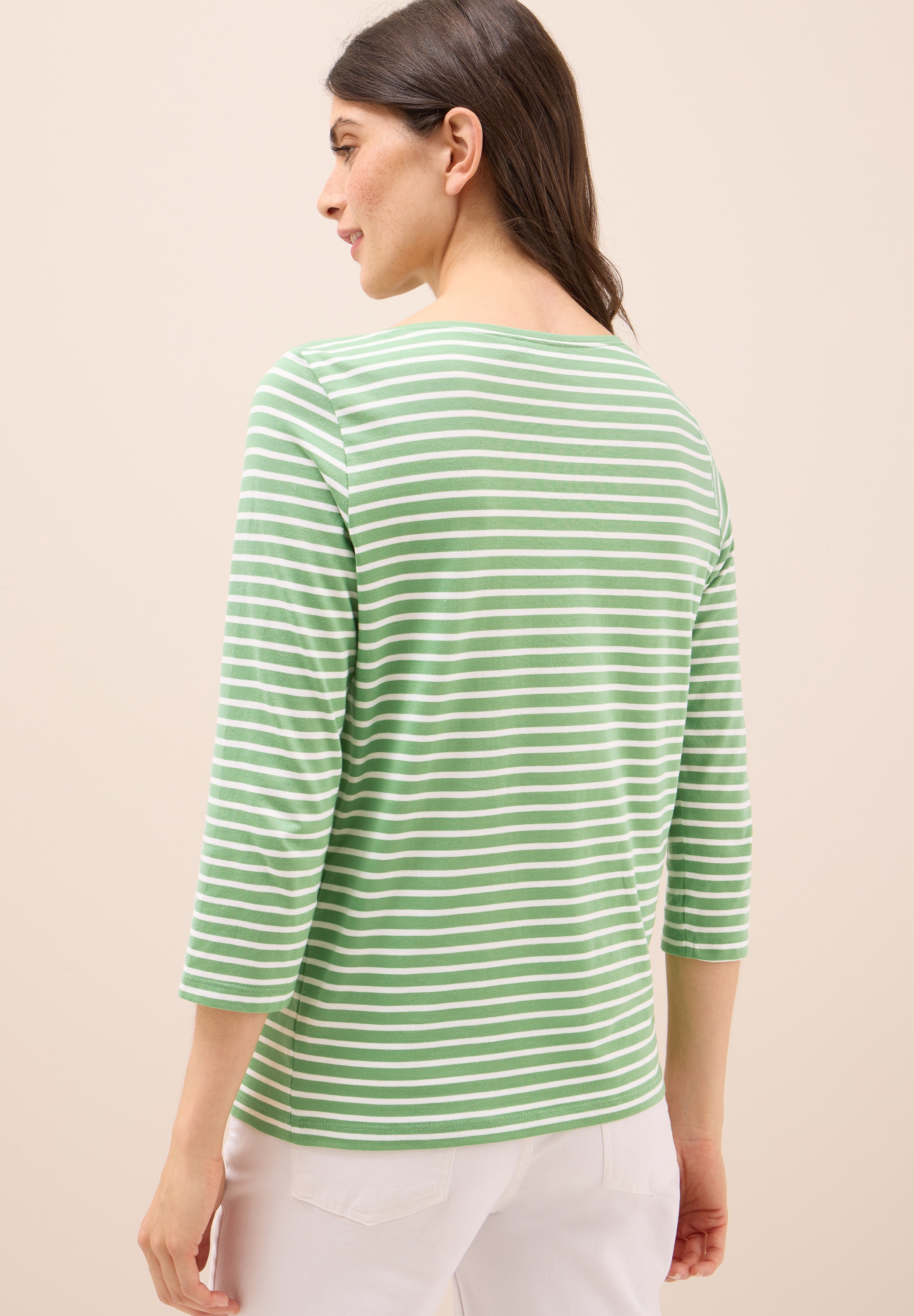 Cecil 3/4-Arm-Shirt, mit Streifen Muster günstig online kaufen
