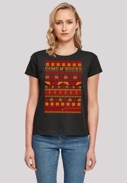 F4NT4STIC T-Shirt Guns n' Roses Weihnachten Christmas Musik,Band,Logo günstig online kaufen