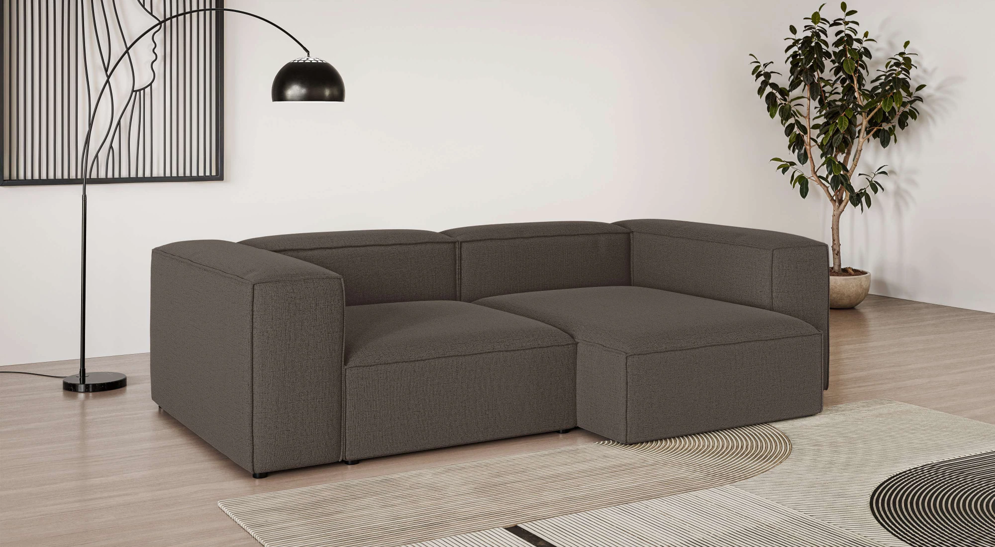 INOSIGN Ecksofa "XL HAILY L-Form, Modularsofa extra tief, Maße B/T/H: 260/1 günstig online kaufen