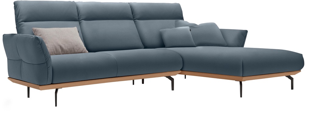 Creation BY ROLF BENZ Ecksofa "CR.460", Sockel in Eiche, Alugussfüße in umb günstig online kaufen