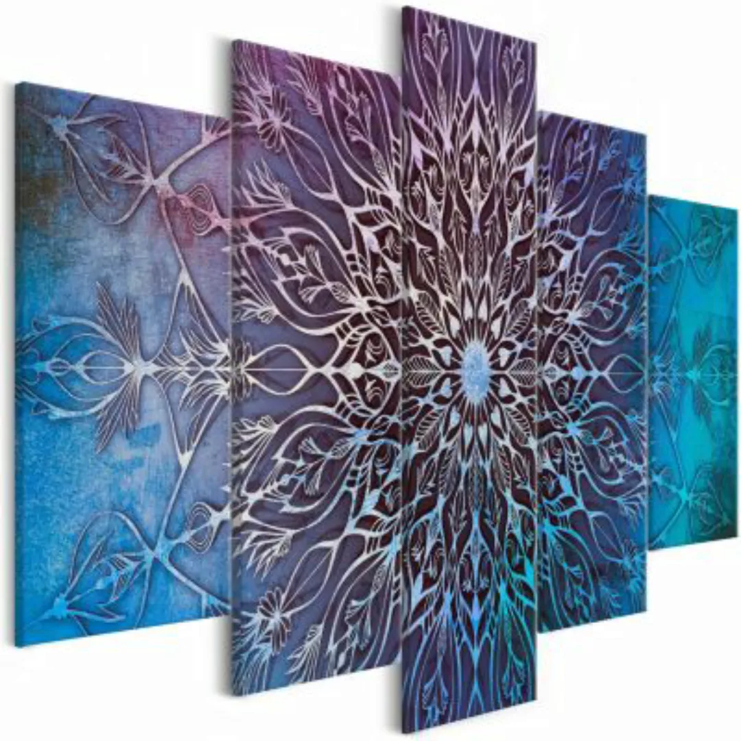 artgeist Wandbild Center (5 Parts) Wide Blue mehrfarbig Gr. 200 x 100 günstig online kaufen