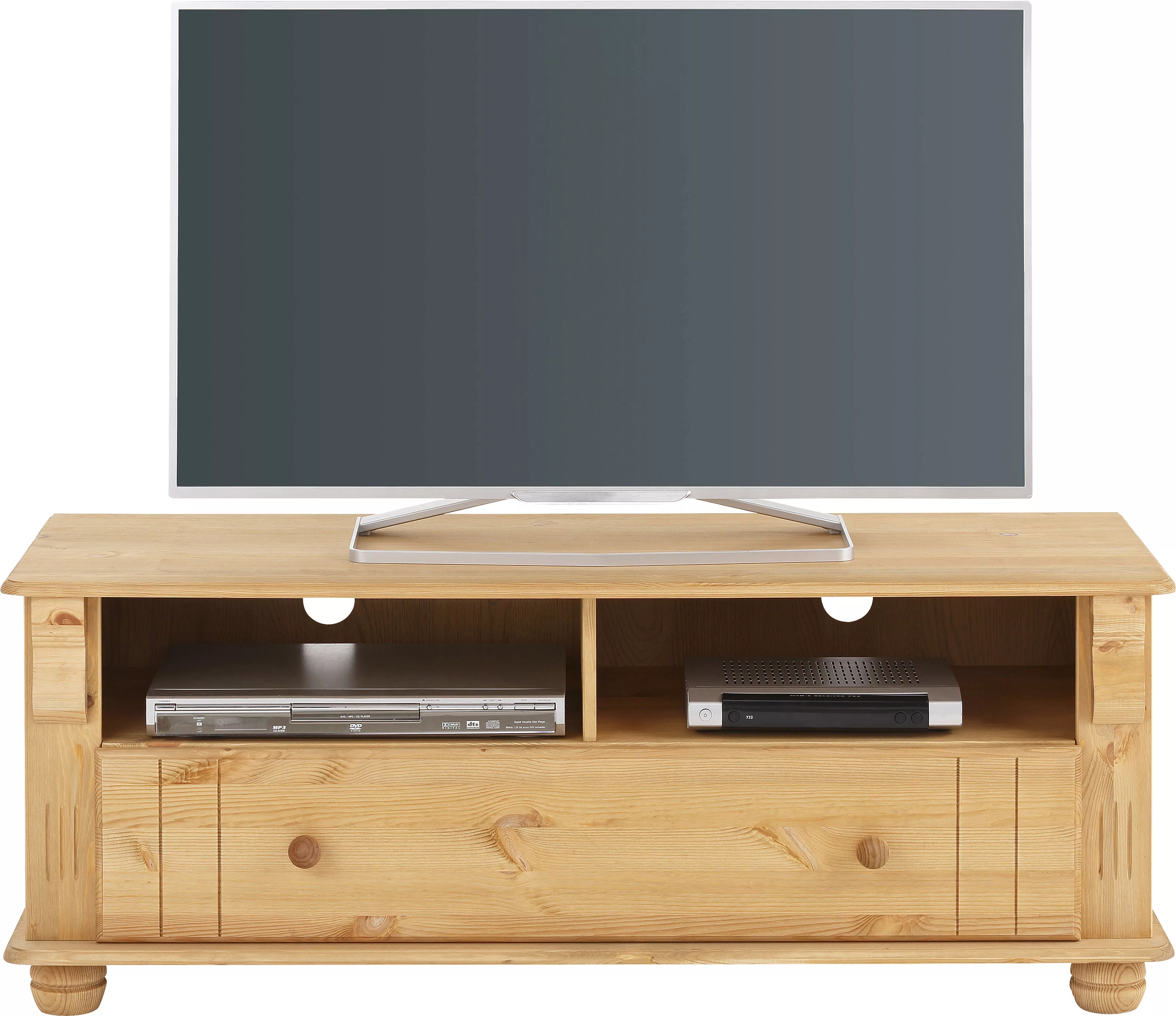 Home affaire TV-Board "Adele", Breite 120 cm, mit Schublade, aus massiver K günstig online kaufen