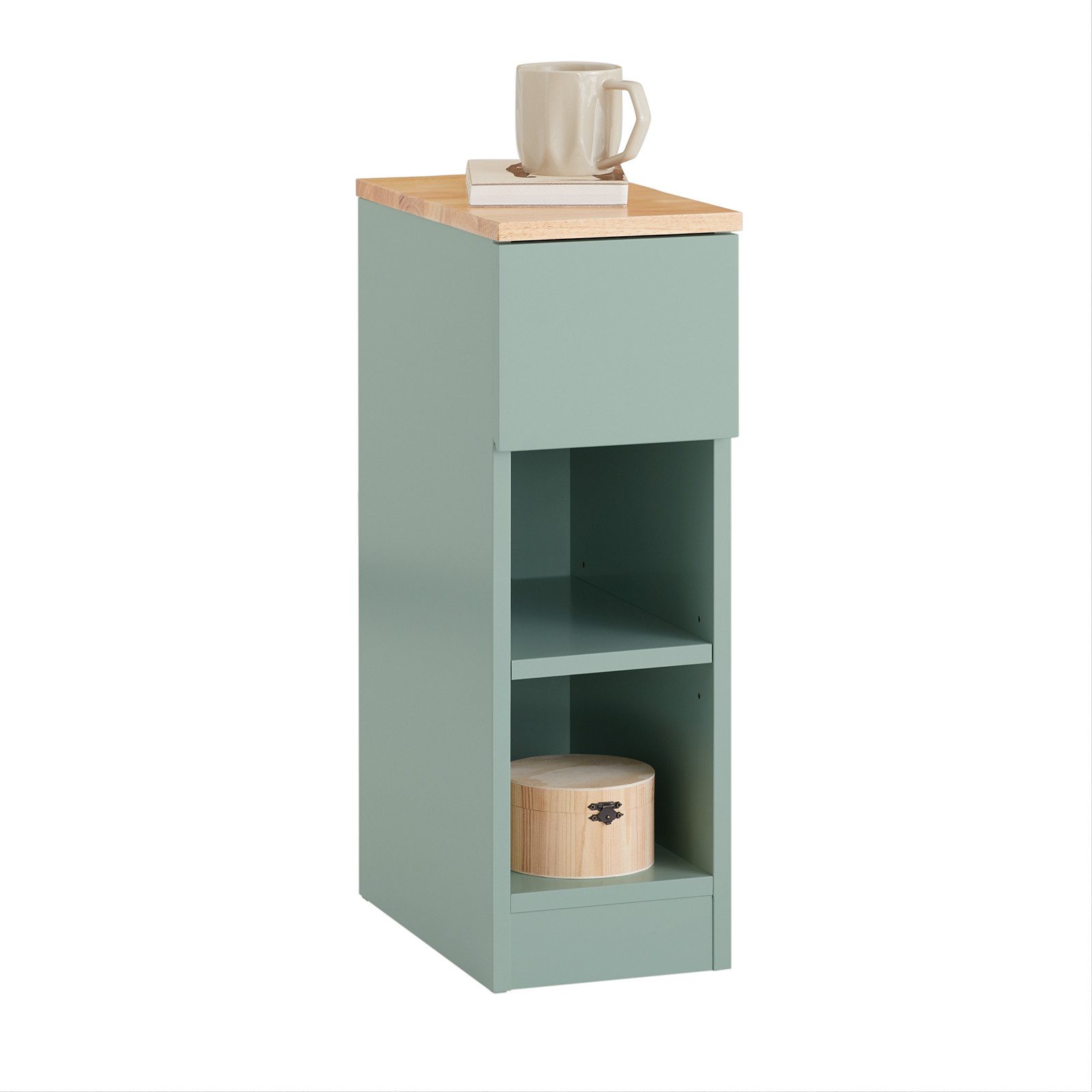 SoBuy Nachttisch Schmal Beistelltisch mit Schublade für Schlafzimmer FBT111 günstig online kaufen