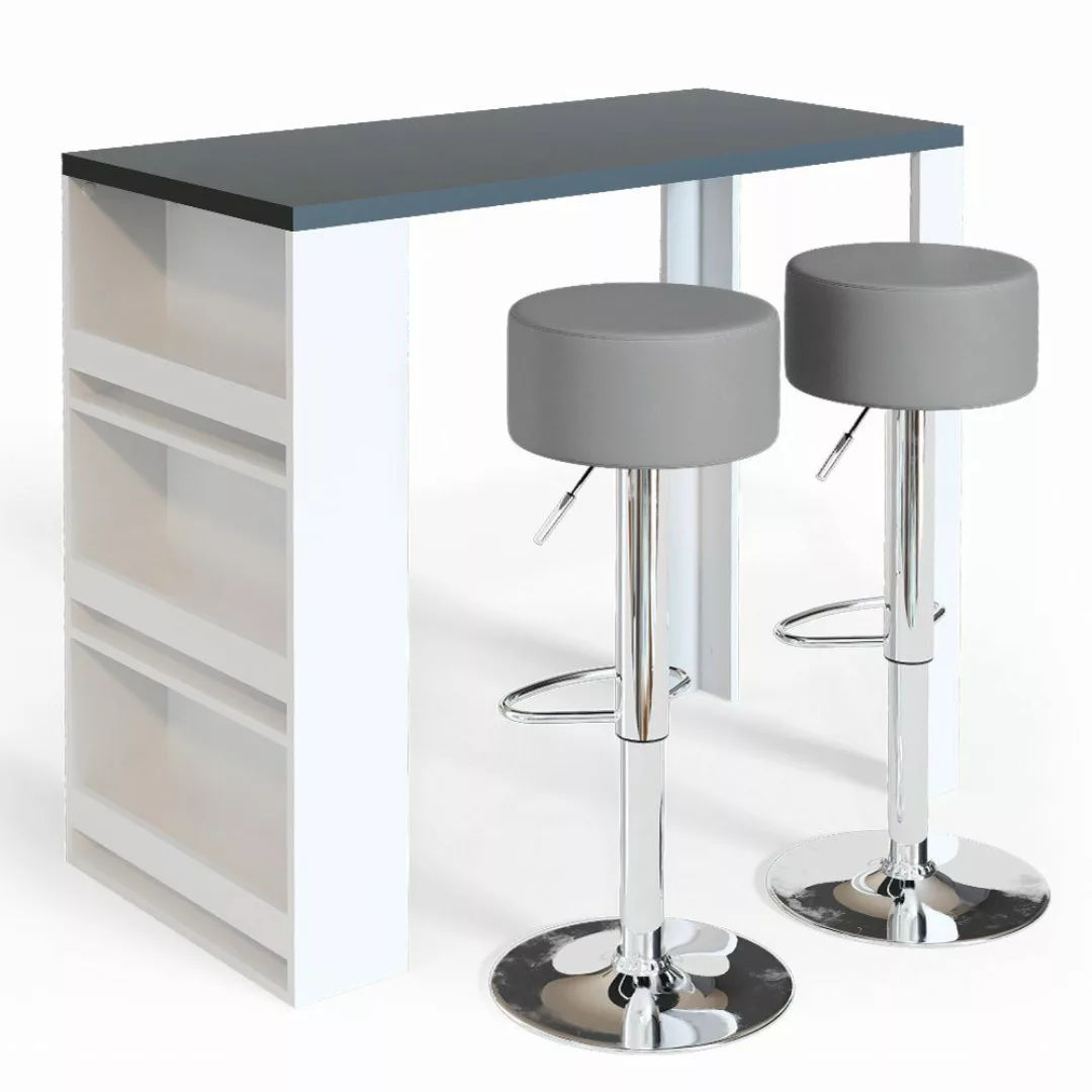 Vicco Bartisch, Weiß/Anthrazit, 117 x 57 günstig online kaufen