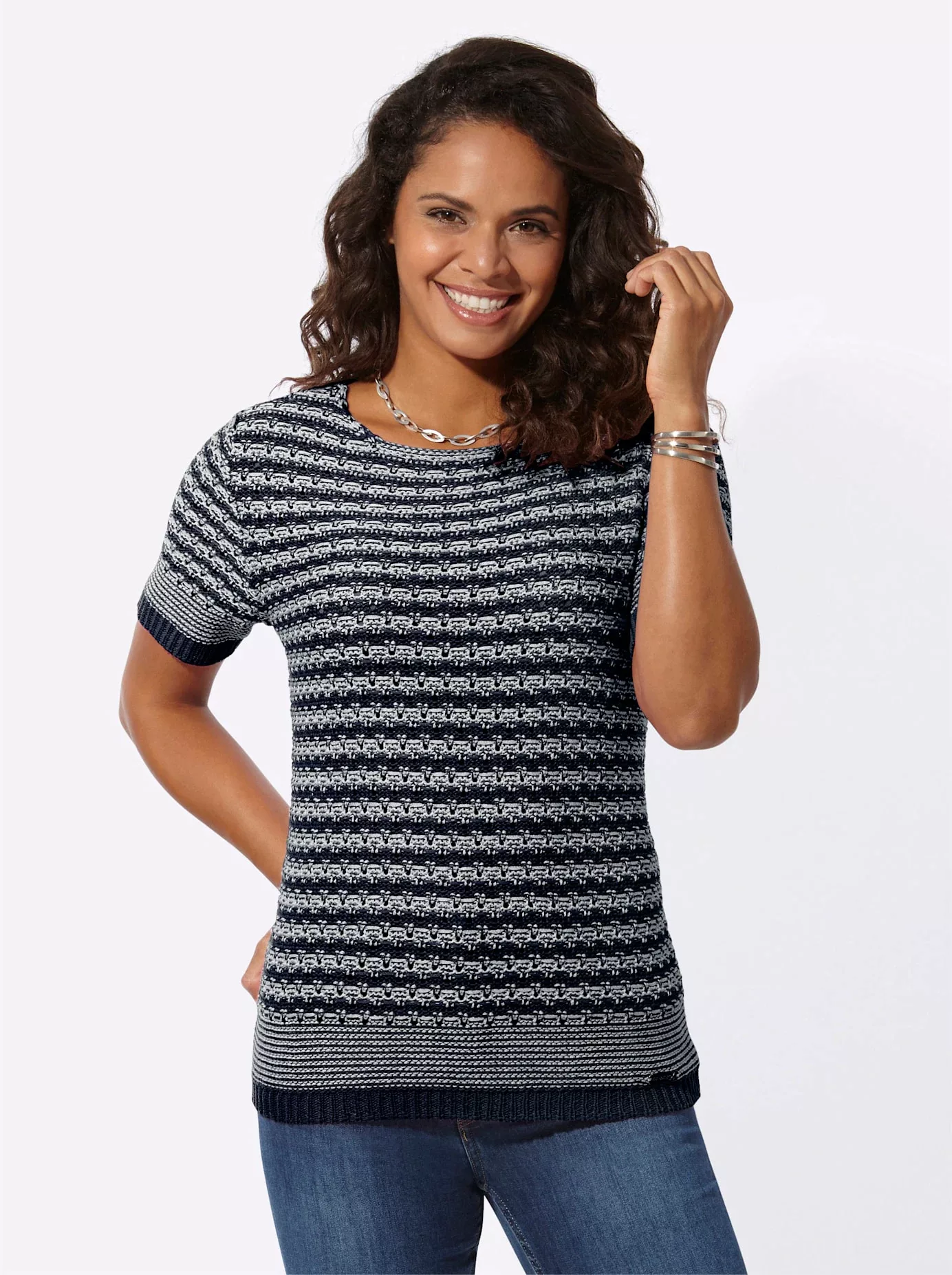 Casual Looks Kurzarmpullover "Pullover" günstig online kaufen