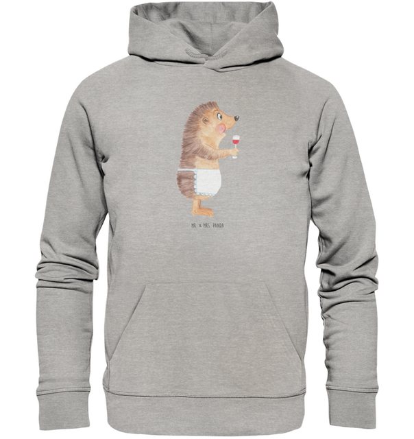 Mr. & Mrs. Panda Hoodie Größe XL Igel Wein - Heather Grey - Geschenk, Gesch günstig online kaufen